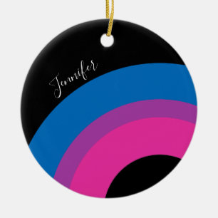 Schöne Bisexuelle Flagge Niedlich Keramik Ornament