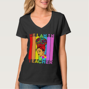 Schöne Black Girl Magic Melanin Poppin School T T-Shirt