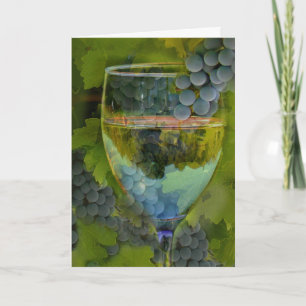 Schöne Blank Wine Art Mitteilungskarten