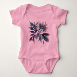 schöne Blätter und Blumen Baby Strampler