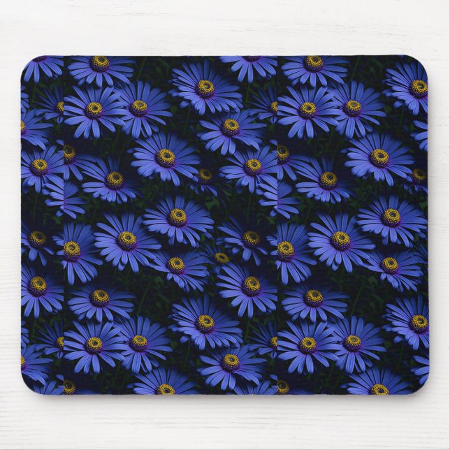 Schöne blaue Aster Mousepad (Vorne)