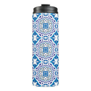 💙 Schöne blaue Azulejos, IV,  Thermosbecher