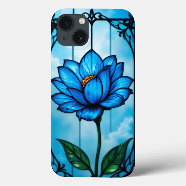 Schöne blaue Blume, Case-Mate iPhone Hülle (Rückseite)