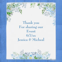 Schöne blaue Blume danke