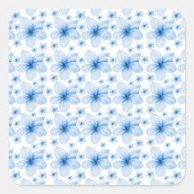 Schöne blaue Blume Nahtloses Muster