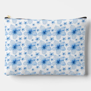 Schöne blaue Blume Nahtloses Muster Zubehörtasche