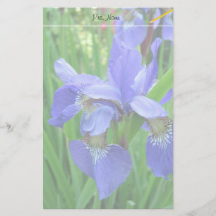 schöne blaue Iris-Blume Briefpapier