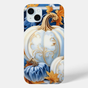 SCHÖNE BLAUE ORANGE WEISSE HERBSTKÜRBISSE Case-Mate iPhone HÜLLE