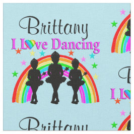 SCHÖNE BLAUE PERSONALISIERT BALLERINA FABRIK STOFF