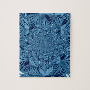 Schöne Blaue Puzzle