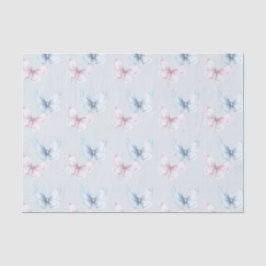 Schöne Blaue Rosa Schmetterlinge Geburtstag Seidenpapier