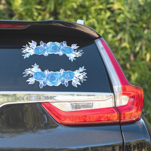 Schöne blaue Rose Aufkleber