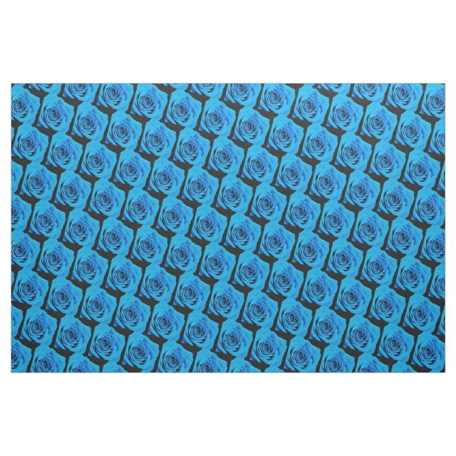 Schöne blaue Rose Stoff (Yard (91,4 cm))