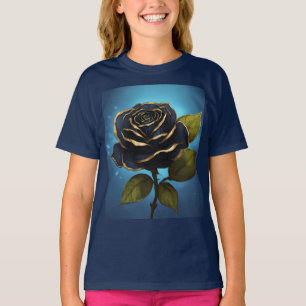 Schöne blaue Rose T-Shirt