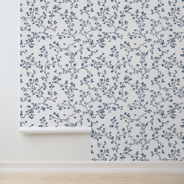 Schöne blaue Toile Tapete (Anwendung)