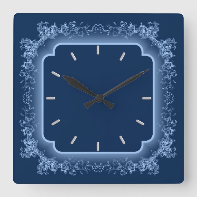 Schöne blaue Uhr (Vorderseite)