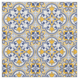 💙 💛 Schöne blaue und gelbe Azulejos  Stoff