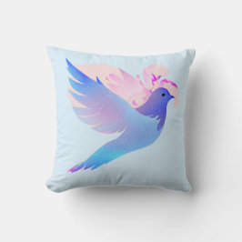 Schöne blaue Wasserfarbentobe Kissen