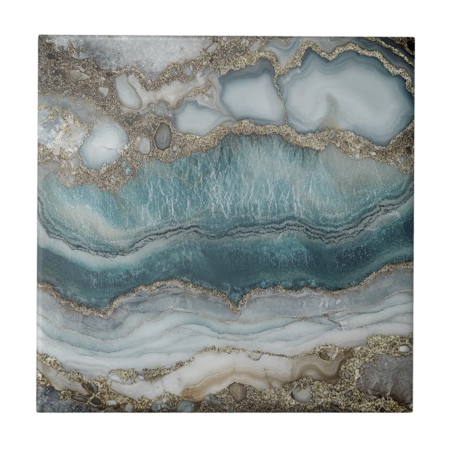 Schöne, blaue Zuhause-Fliesen Fliese (Vorderseite)