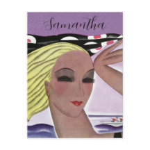 Schöne Blonde Lady (Personalize)