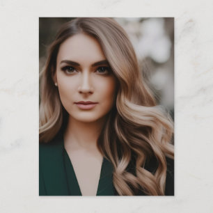 Schöne Blonde Postkarte