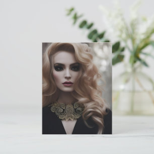Schöne Blonde Postkarte