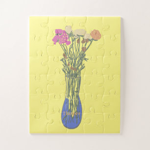 Schöne Blooms Original Blume Illustration Puzzle