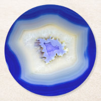 Schöne Blue Agate Drinks Untersetzer