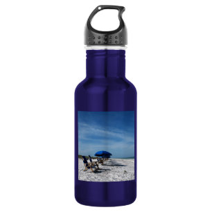 Schöne Blue Beach Flasche Edelstahlflasche