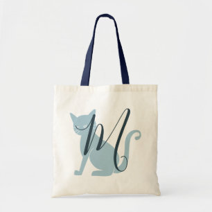 Schöne Blue Cat Monogram Tasche