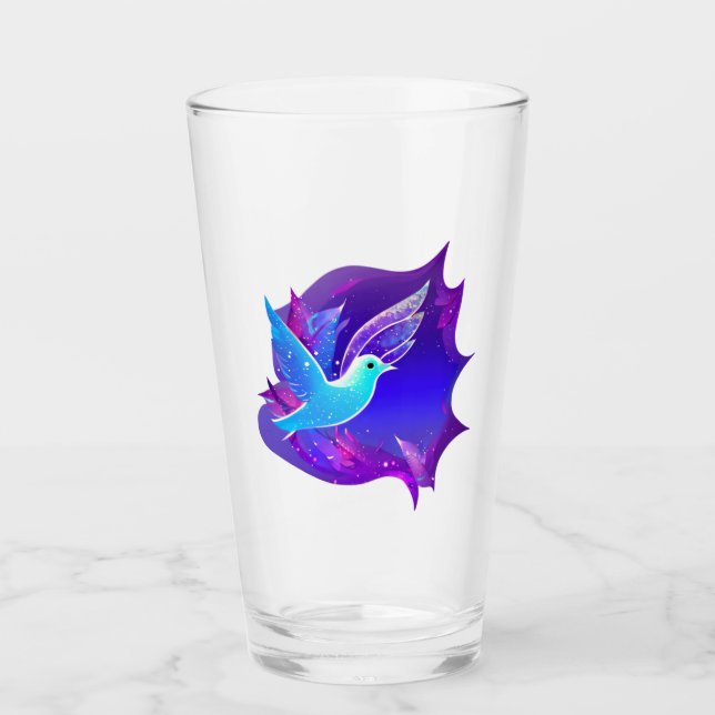 Schöne Blue Dove Graphic Glas (Vorderseite)