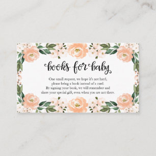 Schöne Blue Floral Baby Duschbücher für Baby Begleitkarte