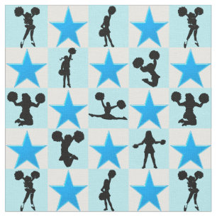 SCHÖNE BLUE STAR CHEERLEADING STOFF