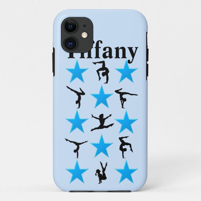 SCHÖNE BLUE STAR CUSTOM GYMNASTICS IPHONE FALL Case-Mate iPhone HÜLLE (Rückseite)
