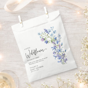 Schöne Blue Wildblume Babydusche Geschenktütchen