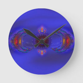 Schöne Blues-Timeless Zeit-Stück Ajna Runde Wanduhr