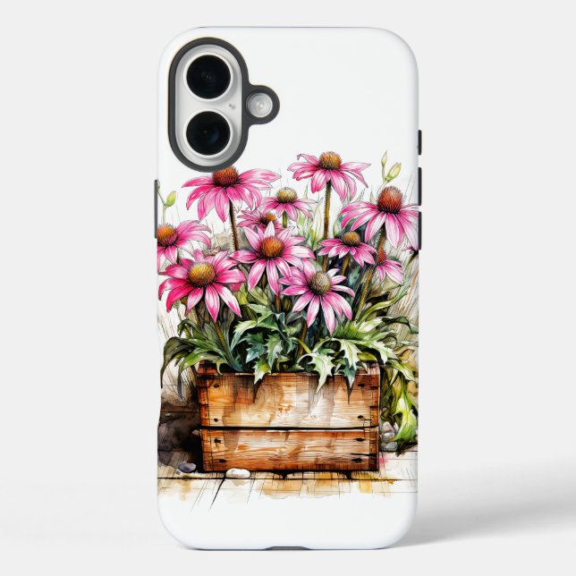 Schöne blühende Aster-Blume Case-Mate iPhone Hülle (Rückseite)