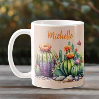 Schöne blühende Kakteen mit Namen Kaffeetasse