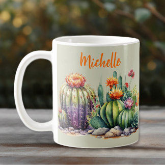 Schöne blühende Kakteen mit Namen Kaffeetasse