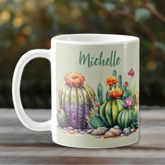 Schöne blühende Kakteen mit Namen Kaffeetasse
