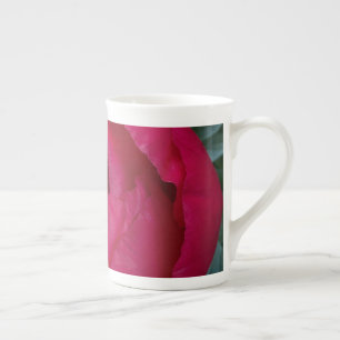 Schöne blühende Rote Peony Prozellantasse