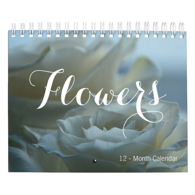 Schöne BLUME 12 Monate kleiner Kalender (Titelbild)