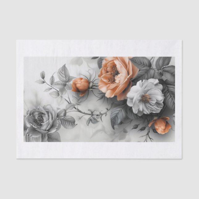 Schöne Blume 7 Seidenpapier (Vorderseite)