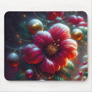 Schöne Blume blüht auf Desktop/Laptop-Computer Mousepad