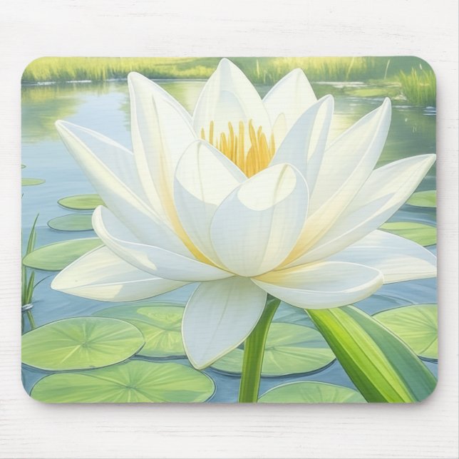 Schöne Blume Blume Mousepad (Vorne)