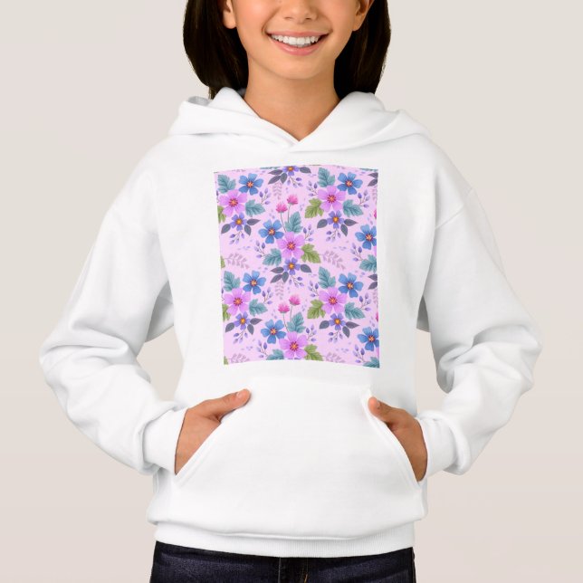 Schöne Blume Blumenmuster-36841 Hoodie (Vorderseite)