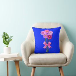 Schöne Blume Bouquet für Blume Liebhaber Kissen