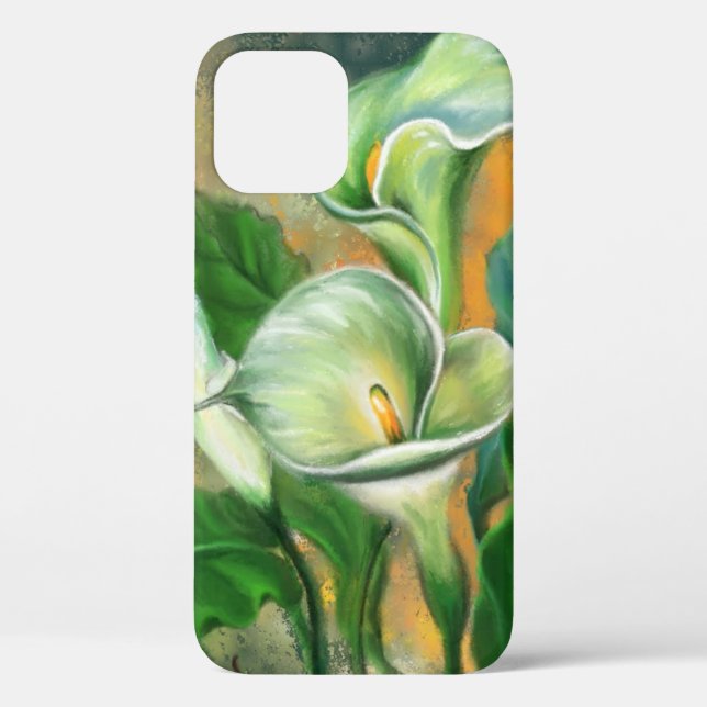 Schöne Blume Calla Lily - Migne Kunst Zeichnend Case-Mate iPhone Hülle (Rückseite)