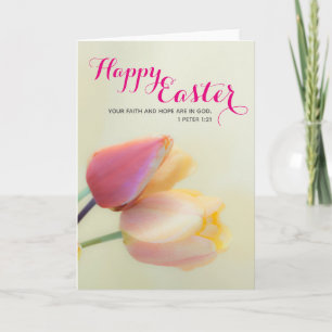 Schöne Blume Christlich Frohe Ostern Karte