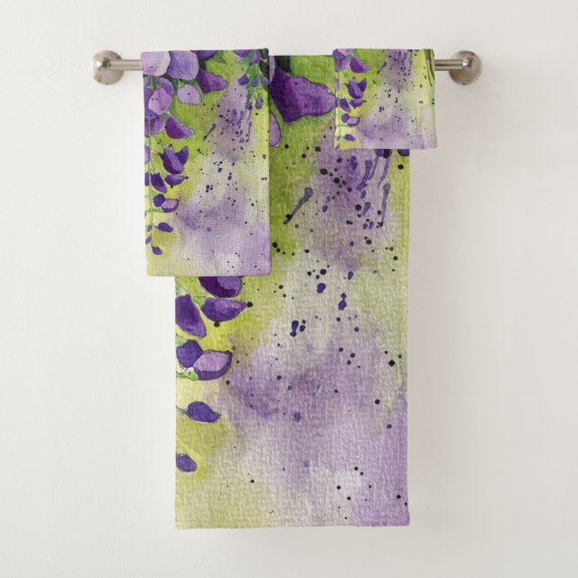 Schöne Blume der Wisteria Badhandtuch Set (Insitu)
